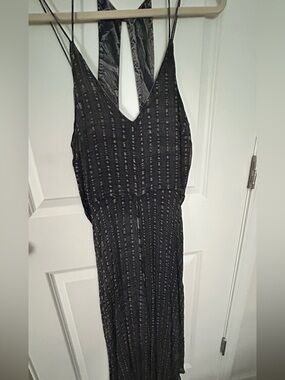 HD in Paris Black Strappy V-Neck Maxi Romper